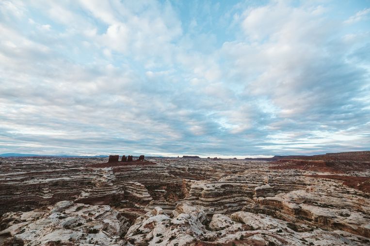 The Maze, een canyon bij Moab, in de Amerikaanse staat Utah. Beeld Getty Images/Cavan Images RF