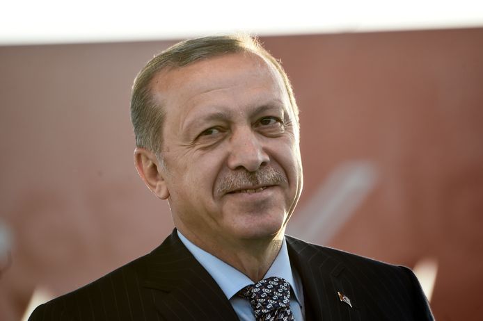 De Turkse president Recep Tayyip Erdogan