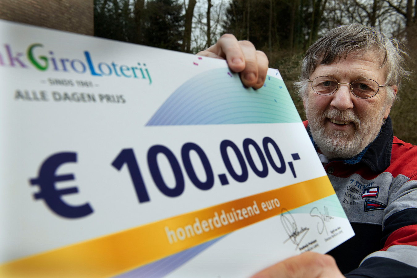 Jan de Graaf uit Driebergen won twee jaar geleden 100.000 euro.