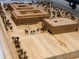 Het nieuwe ziekenhuis werd zondag voorgesteld met een maquette tijdens de Dag van de Zorg.