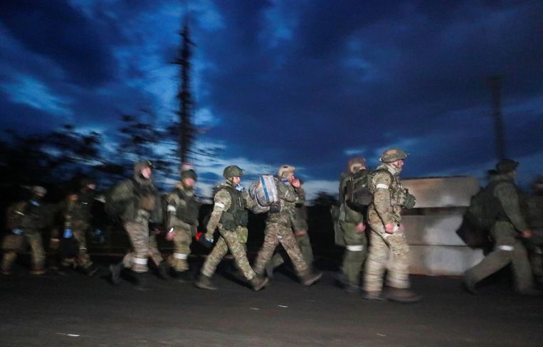 Pro-Russische troepen in Oost-Oekraïne. Beeld Reuters