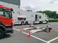 Controleactie op vrachtwagens op de parking van Kortrijk XPO