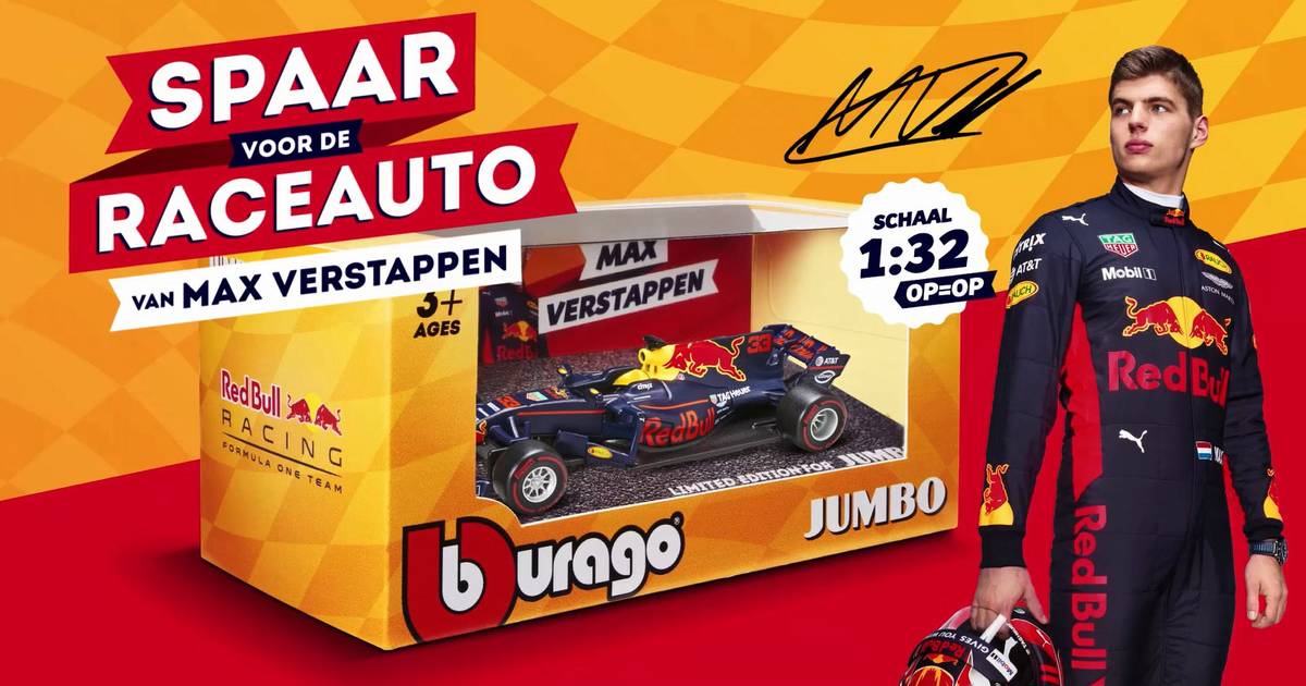 blauwe vinvis Turbulentie Schep Volle kaart? Jammer, de miniatuurauto van Max Verstappen is nu al op |  Binnenland | AD.nl