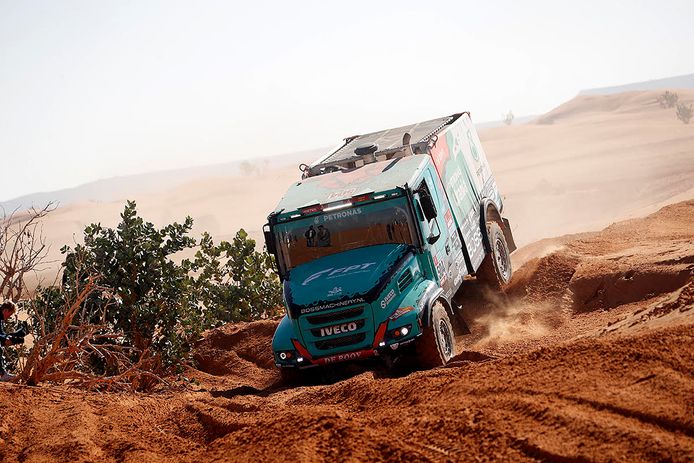 Janus van Kasteren in special stage 5 van de Dakar Rally 2022.