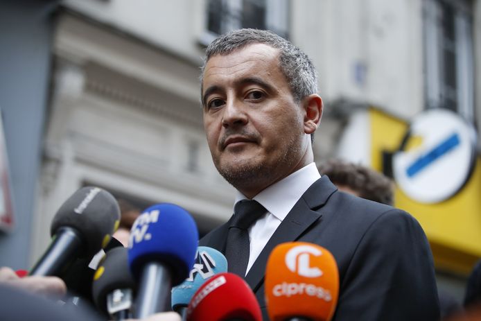 Frans minister van Binnenlandse Zaken Gérald Darmanin trok naar de plaats delict.