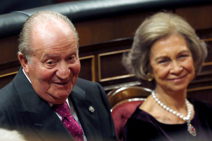 Koning Juan Carlos en zijn vrouw koningin Sofia