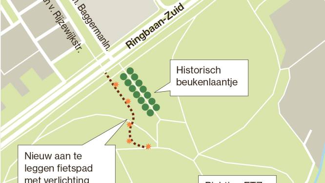 Omstreden fietsroute door het Leijpark komt er: ‘Maar het wordt geen Reeshofdijk’