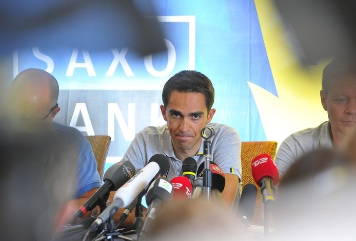 Alberto Contador op Corsica.