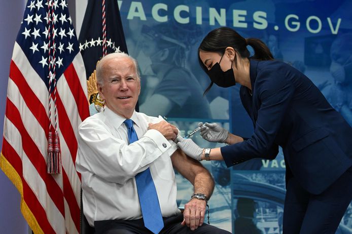De Amerikaanse president Joe Biden kreeg in oktober nog een boosterprik.