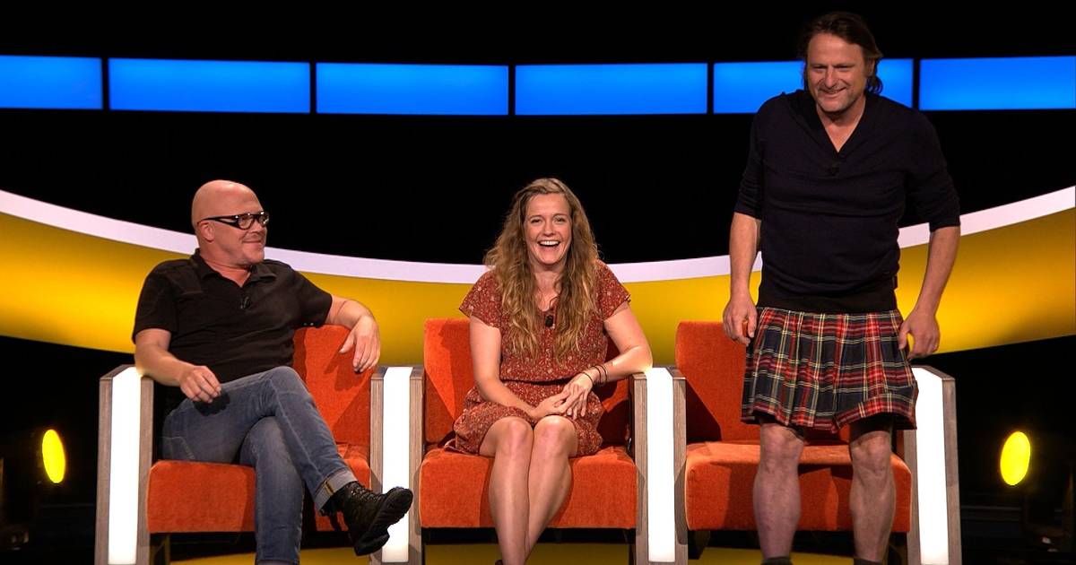Luc De Vos steelt de show in Schots rokje | TV | hln.be