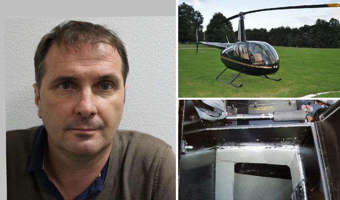 Frédéric Fagnoul smokkelde cocaïne met een helikopter.  Onder de stoelen zaten valluiken waaronder de drugs verstopt werden.