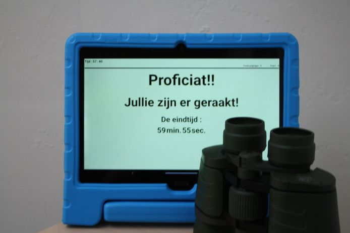 Een tabletcomputer wijst je de weg... àls je de vragen kan oplossen.