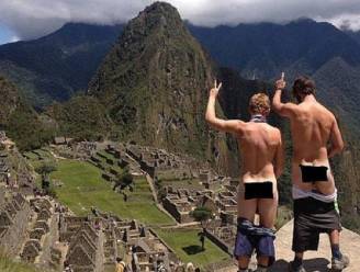 Drie Europese toeristen uit Inca-stad Machu Picchu gestuurd om blote billen