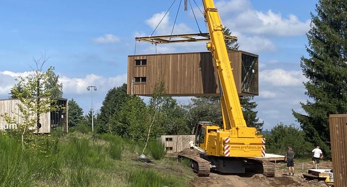 La société Préfabois (Mariembourg) peut fournir des logements préfabriqués en bois aux sinistrés des inondations de juillet 2021. (Photo non contractuelle)