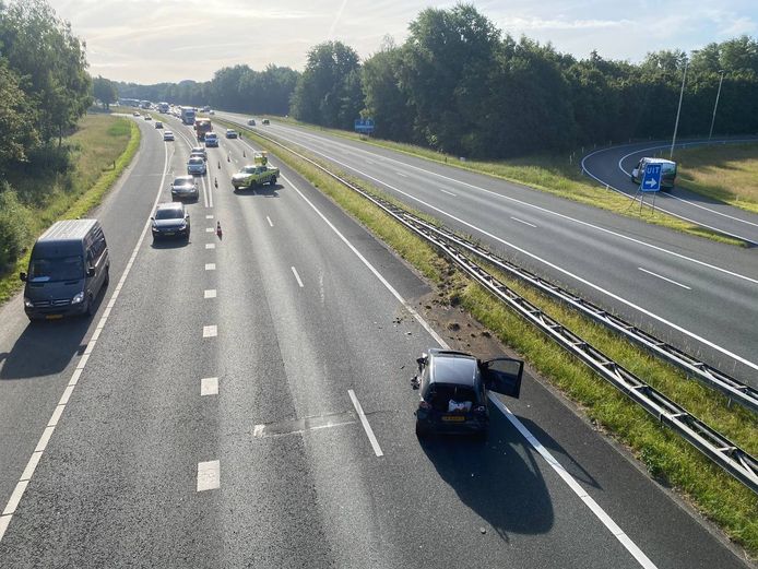 Ongeluk op A1 tussen Hengelo en Oldenzaal