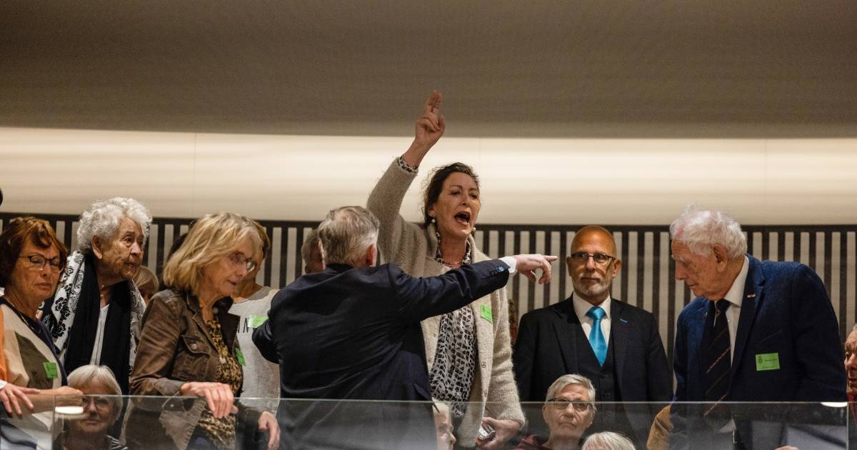 Woedende oorlogsweduwen van tribune Tweede Kamer verwijderd: ‘Dit is een schandaal’