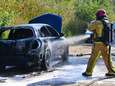 Weer brand aan de Nuijeneind in Bakel; auto gaat in vlammen op