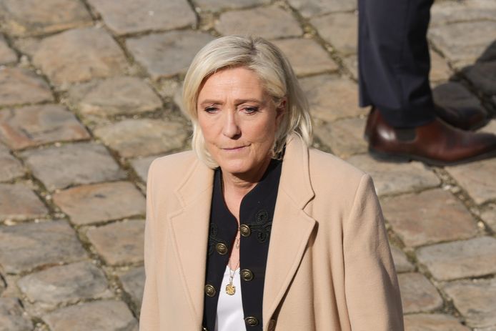 De Franse extreemrechtse politica Marine Le Pen.