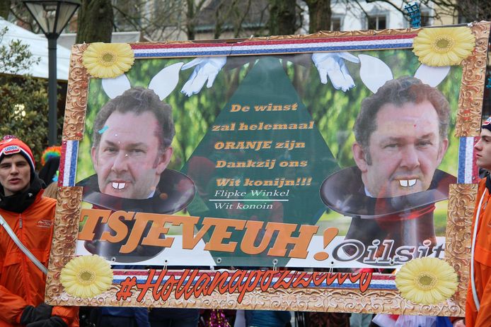 Filip Van de Winkel in de Aalsterse carnavalsstoet.