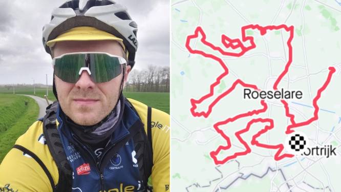 “Mijn ode aan Vlaanderens Mooiste”: na Duvel-glas fietst Bavo (40) de Vlaamse leeuw in elkaar op Strava