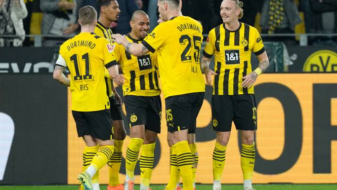 Dortmund scoort vier keer in 21 minuten