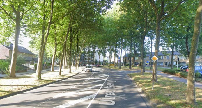 De Utrechtseweg tussen de Poortdijk en de Oranje Nassaulaan in IJsselstein.