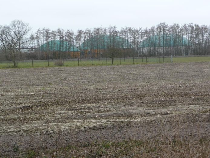 Zicht op vergistingsinstallaties van BioSpares in het buitengebied van Nistelrode.
