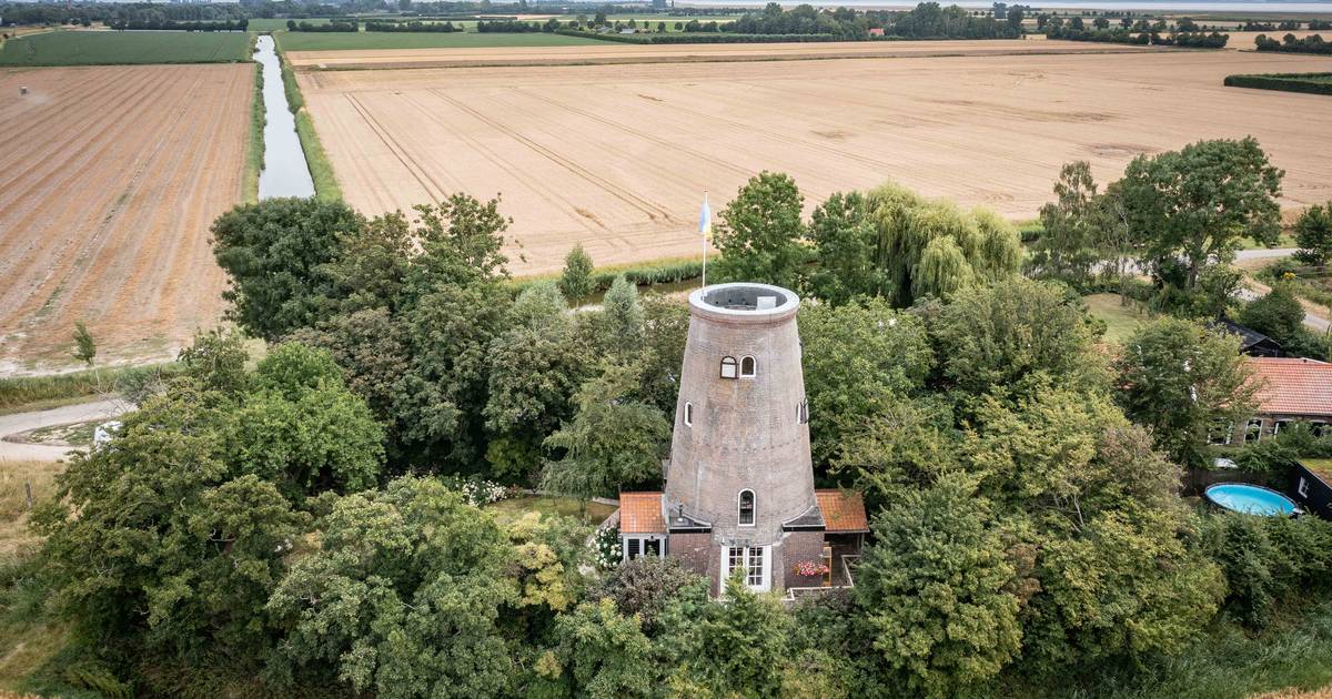 ‘Wonen in deze molen geeft je het gevoel altijd op vakantie te zijn’; toch staat hij nu te koop