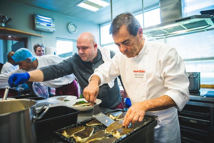 Chef Danny Horseele in actie.