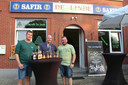 Philip Lanckman, Christophe De Winne en Bart Van der Cammen worden tijdens het kermisweekend eventjes cafébazen