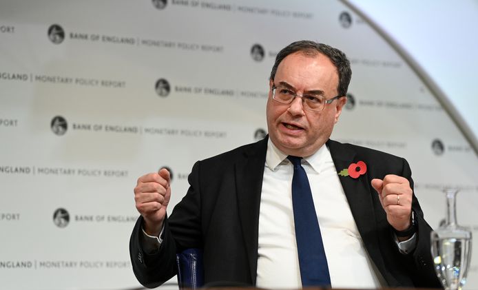 Andrew Bailey , gouverneur van de Bank of England