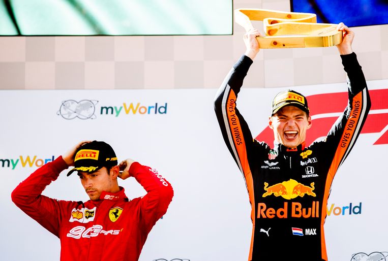 Max Verstappen van Red Bull Racing wint de F1 Grand Prix van Oostenrijk.  Beeld ANP