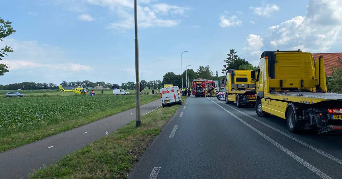 N348 tussen Epse en Gorssel dicht door ernstig ongeval.