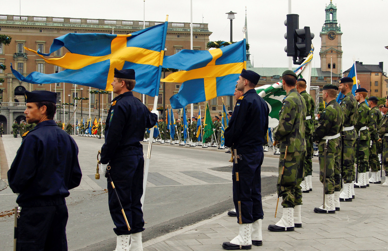 In 2018 is in Zweden de dienstplicht heringevoerd. Alle 18-jarigen krijgen een oproep, jaarlijks worden vijfduizend van hen geselecteerd voor de militaire dienst. Beeld Reuters