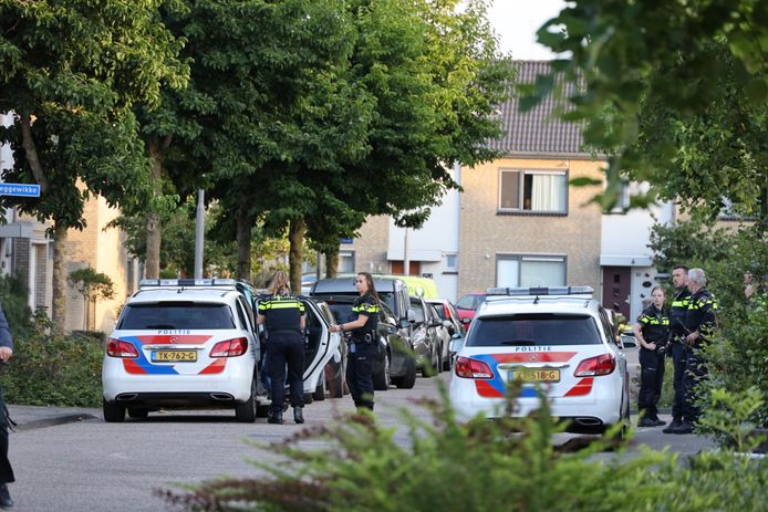 De politie houdt zes mensen aan bij een vechtpartij op de Akkerwinde in Sprang-Capelle.