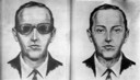 De FBI maakte deze schets van Dan Cooper, op basis van de herinneringen die passagiers en bemanningsleden aan hem overhielden.