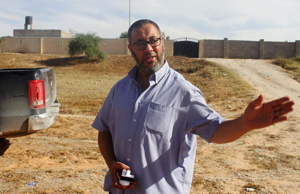 De vader van Salman, Ramadan Abedi, in Libië. Beeld reuters