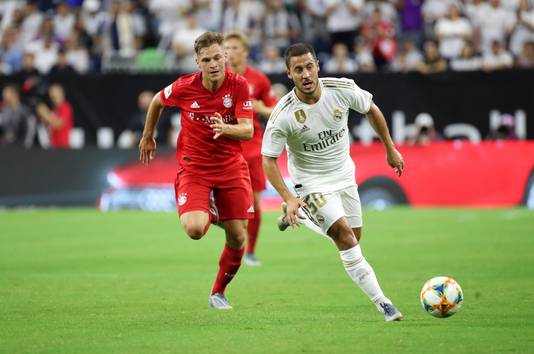 Eden Hazard debuteerde voor Real Madrid op de International Champions Cup, met rugnummer 50.