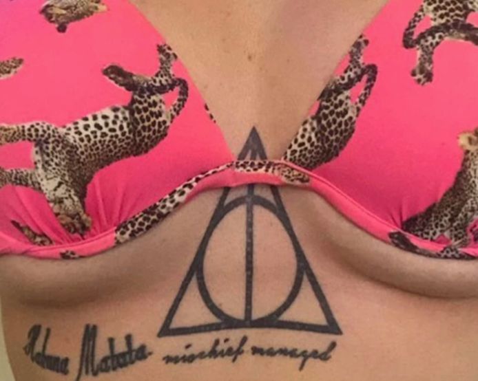 De Harry Potter-tattoo van Bria.