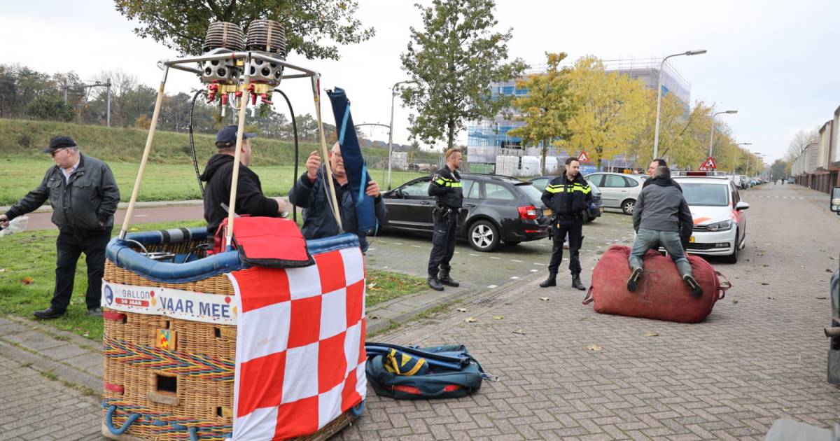 ‘Storm in een glas water’ in Reeshof, luchtballon landt tijdens