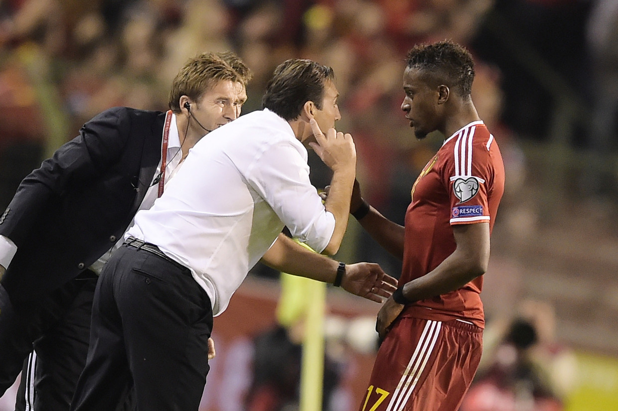 De Belgische bondscoach Marc Wilmots. Beeld belga