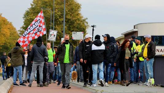 De demonstratie in Den Bosch tegen de coronaspoedwet.