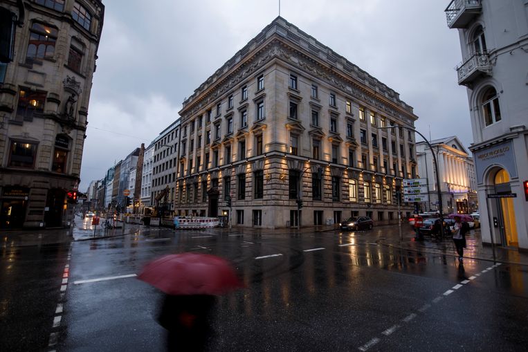 Het hoofdkwartier van de Warburg-bank in Hamburg. Beeld Getty Images
