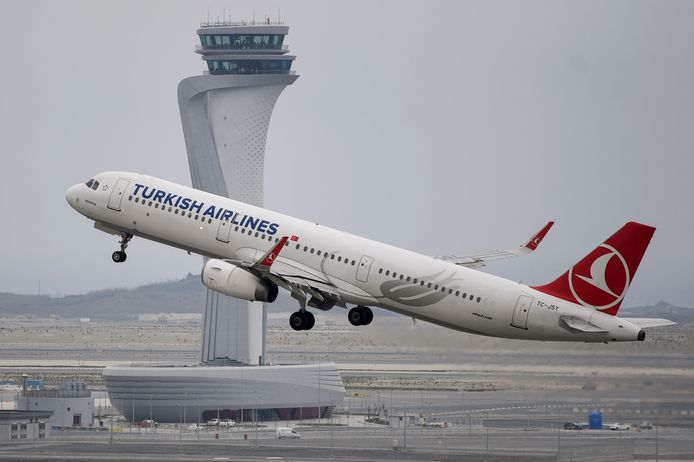 Archiefbeeld. Een vliegtuig van de Turkse luchtvaartmaatschappij Turkish Airlines.