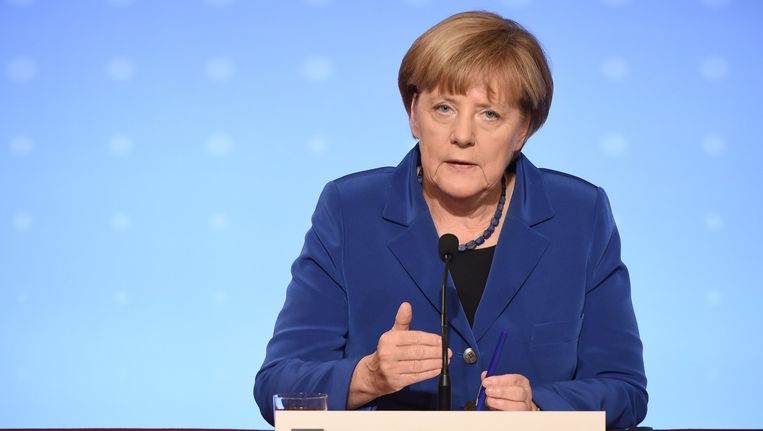 De Duitse bondskanselier Angela Merkel. Beeld AFP