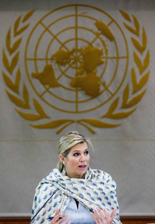 Maxima werkt dolgraag voor de Verenigde Naties