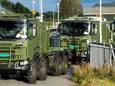 De uitlevering van de Scania Gryphus 8x8 voertuigen aan Defensie. Dit is een archieffoto.