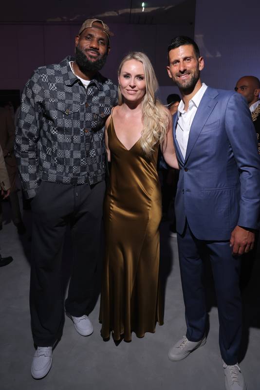 LeBron James, Lindsey Vonn en Novak Djokovic.