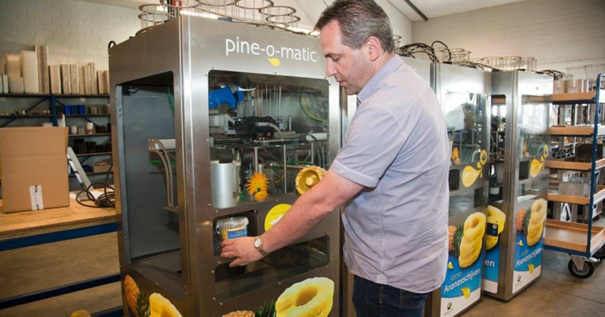 Zeeuws-Vlaamse ananas-snijautomaat verovert de wereld