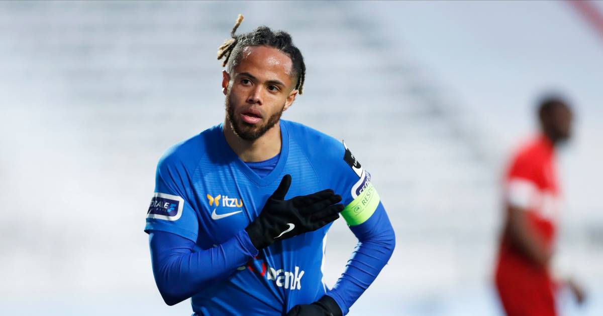 Scena istantanea all’inizio delle qualificazioni ai campioni: il capitano Bongunda guida Genk oltre Anversa |  Iniziano i playoff